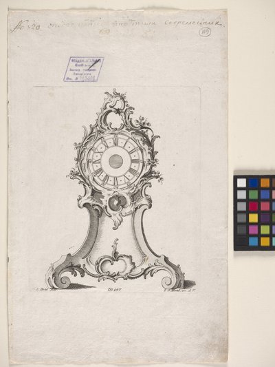 Klocka (gravyr) av Johann Michael Hoppenhaupt