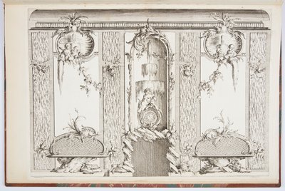 Design för en skärm av Johann Michael Hoppenhaupt II