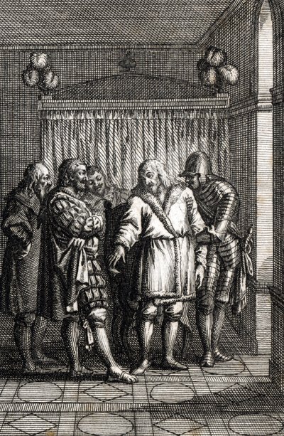 Kejsar Rudolf I av Hapsburg bestämmer sig för sin sista resa till Speyer av Johann Michael Mettenleiter