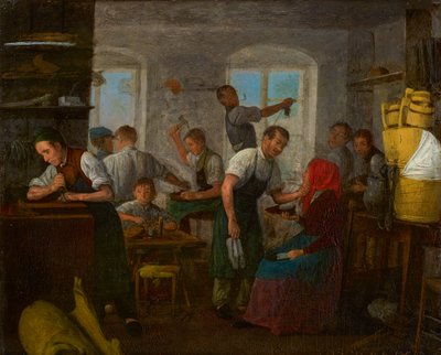 skomakarverkstad av Johann Michael Neder