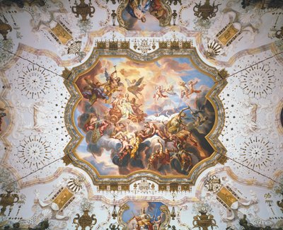 Visdom och gott samvete triumferar över lastbarhet ... (marmor) av Johann Michael Rottmayr
