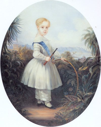 Afonso, kejserlig prins av Brasilien, äldste son till Pedro II. 1846. av Johann Moritz Rugendas