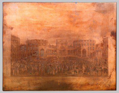 Hyllning av William I i Bryssel av Johann Nepomuk Gibèle