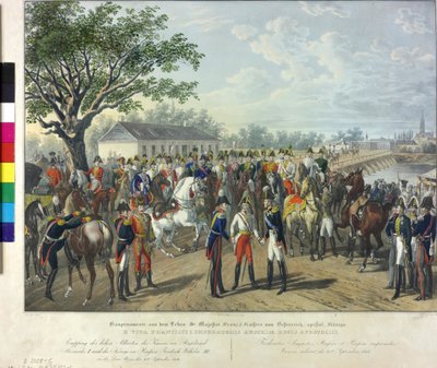 Mottagande av den allierade monarken i Wien 1814 av Johann Nepomuk Hoechle