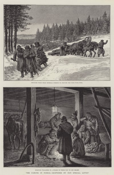 Hungersnöden i Ryssland av Johann Nepomuk Schonberg