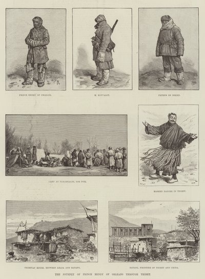 Prins Henriks resa genom Thibet av Johann Nepomuk Schonberg
