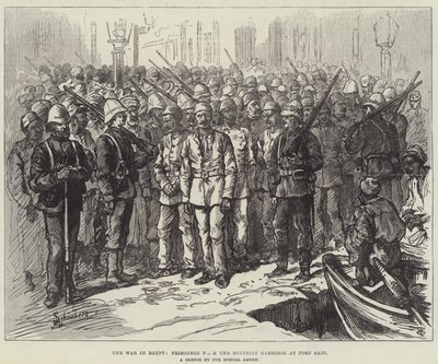 Kriget i Egypten, fångar från den egyptiska garnisonen i Port Said av Johann Nepomuk Schonberg