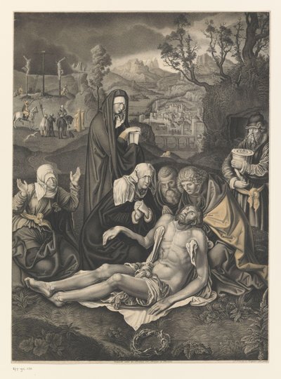 Kristi klagan Verk ur samlingen av bröderna Boisserée (serietitel) Galerie des Frères Boisserée (serietitel) av Johann Nepomuk Strixner