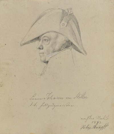 Baron Johann von Hiller av Johann Peter Krafft