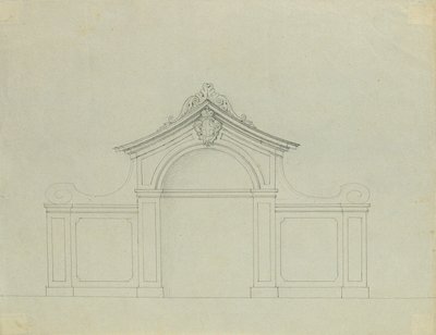 Fontän i persikoträdgården i Upper Belvedere av Johann Peter Krafft