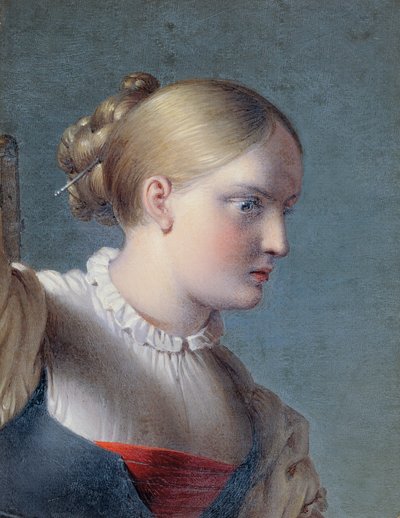Byst av en flicka (studie för "Hermann och Dorothea") av Johann Peter Krafft