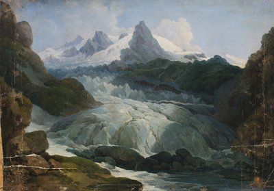 Rhoneglaciären av Johann Peter Krafft