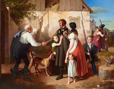 Landwehrmannens hemkomst av Johann Peter Krafft