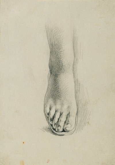 Fotstudie för "Arindal och Daura" av Johann Peter Krafft