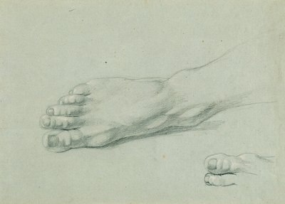 Fotstudie för "Arindal och Daura" av Johann Peter Krafft