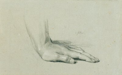 Handstudie för "Arindal och Daura" av Johann Peter Krafft