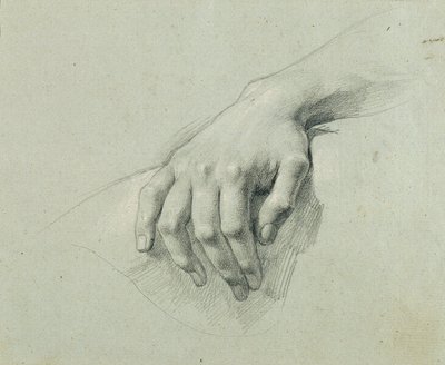 Handstudie för "Arindal och Daura" av Johann Peter Krafft