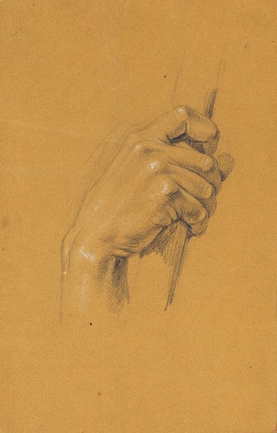 Handstudie för "Ossian och Malvina" av Johann Peter Krafft