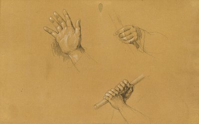 Handstudier om "Scenen från den tyrolska frihetskampen" av Johann Peter Krafft