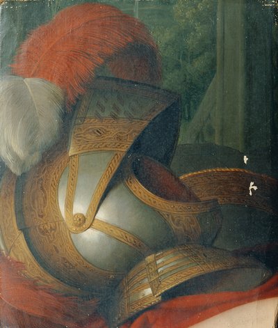 hjälm och rund sköld av Johann Peter Krafft