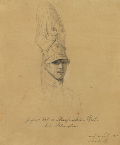 Karl Freiherr von Scharfenstein pil av Johann Peter Krafft