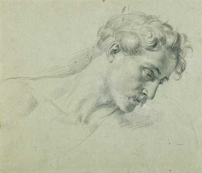 Huvudstudie för "Arindal och Daura" av Johann Peter Krafft