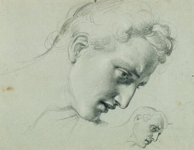 Huvudstudie för "Arindal och Daura" av Johann Peter Krafft
