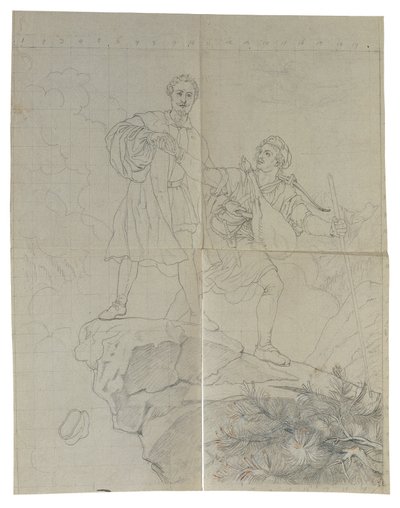 Manfred och gemssjägaren av Johann Peter Krafft