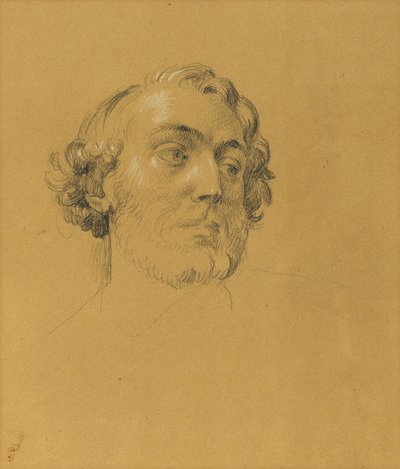 porträttstudie av Johann Peter Krafft