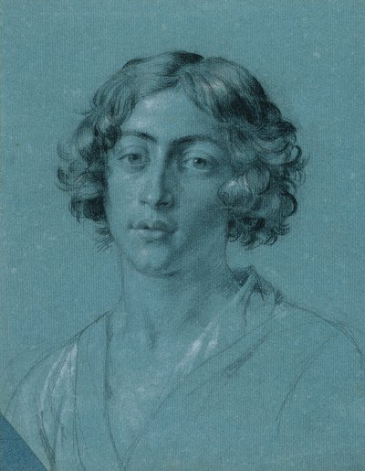 Porträttstudie för "David med Goliats huvud" av Johann Peter Krafft