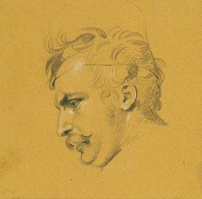 Porträttstudie om "Nikolaus Zrinys misslyckande framför Szigeth-fästningen" av Johann Peter Krafft