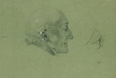 Porträttstudie för "Landwehr-mannens hemkomst" (1820) av Johann Peter Krafft