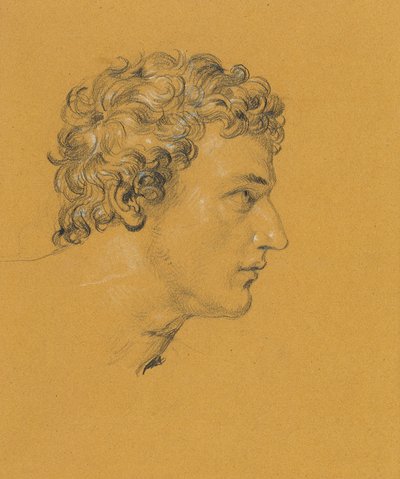 Studie av ett huvud av Johann Peter Krafft