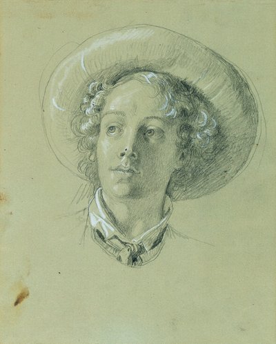 Studie för "Hermann och Dorothea i vingården" av Johann Peter Krafft