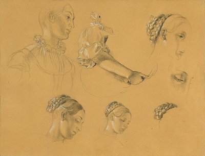 Studie för "Hermann och Dorothea i vingården" av Johann Peter Krafft
