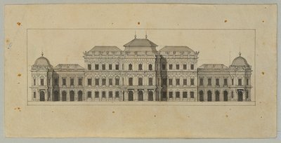 Studie för Upper Belvedere av Johann Peter Krafft