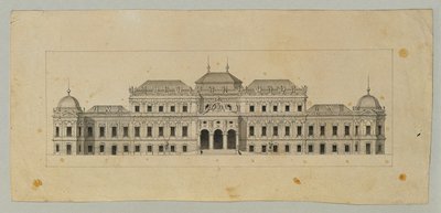 Studie för Upper Belvedere av Johann Peter Krafft