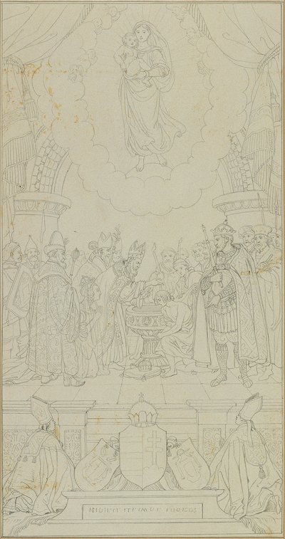 Stefans dop av Ungern av Johann Peter Krafft