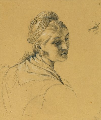 Kvinnlig studie om "Entry after the Peace of Paris" av Johann Peter Krafft