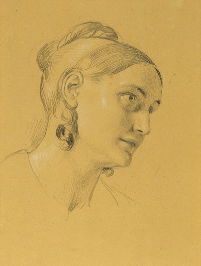 Kvinnlig studie om "Entry after the Peace of Paris" av Johann Peter Krafft