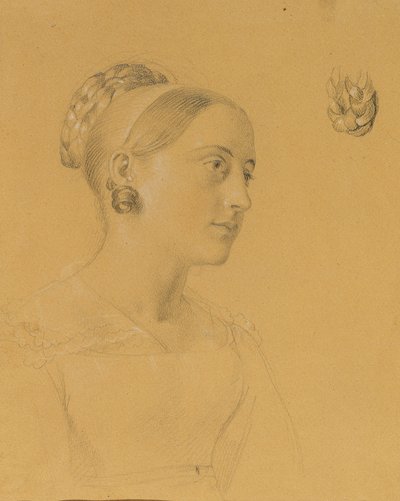 Kvinnlig studie om "Entry after the Peace of Paris" av Johann Peter Krafft