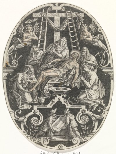 Bewening van Christus Passie van Christus (serietitel) The Passion of Christ, Our Redemption (serietitel) av Johann Sadeler (I)