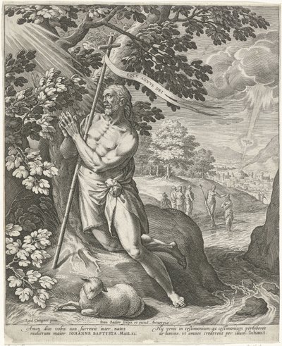 Johannes Döparen i öknen av Johann Sadeler (I)