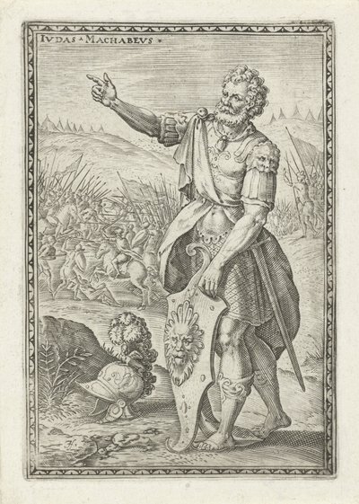 Judas Makkabeus Ivdas Machabevs (titel på objekt) Gamla testamentets karaktärer (serietitel) av Johann Sadeler (I)