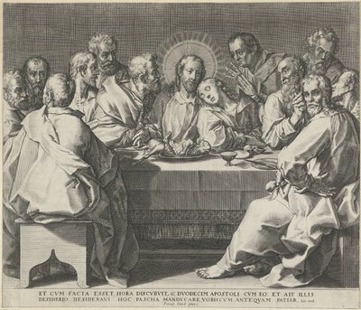 Sista måltiden av Johann Sadeler (I)