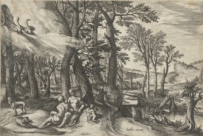 Venus och Adonis av Johann Sadeler (I)