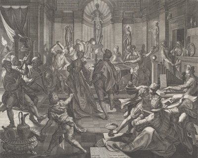 Ett nöjeshus, 1588. av Johann Sadeler I
