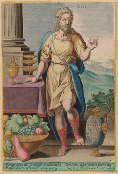 Aser, c. 1585. av Johann Sadeler I