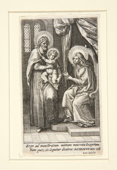 Den heliga familjen av Johann Sadeler I