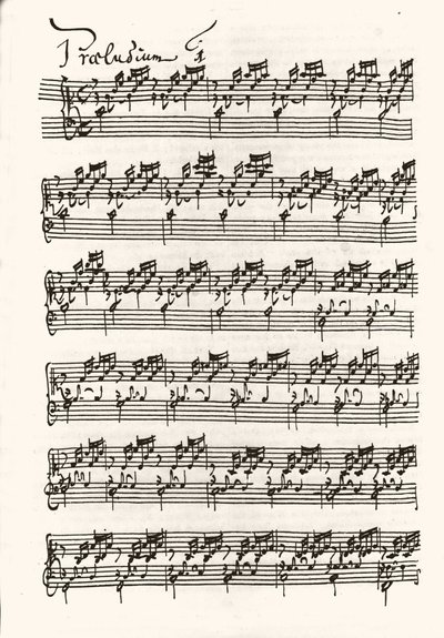 Sida av noter för Jean Sebastien Bach (Johann Sebastian Bach av Johann Sebastian Bach